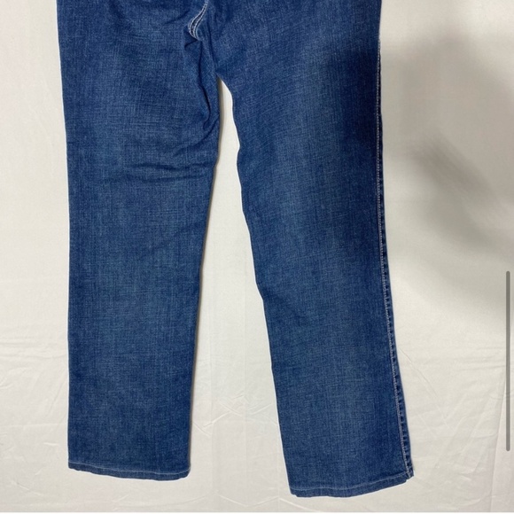 Wrangler Q Baby Med Wash Mid Rise Straight Leg Jeans 7/8 - Picture 6 of 16